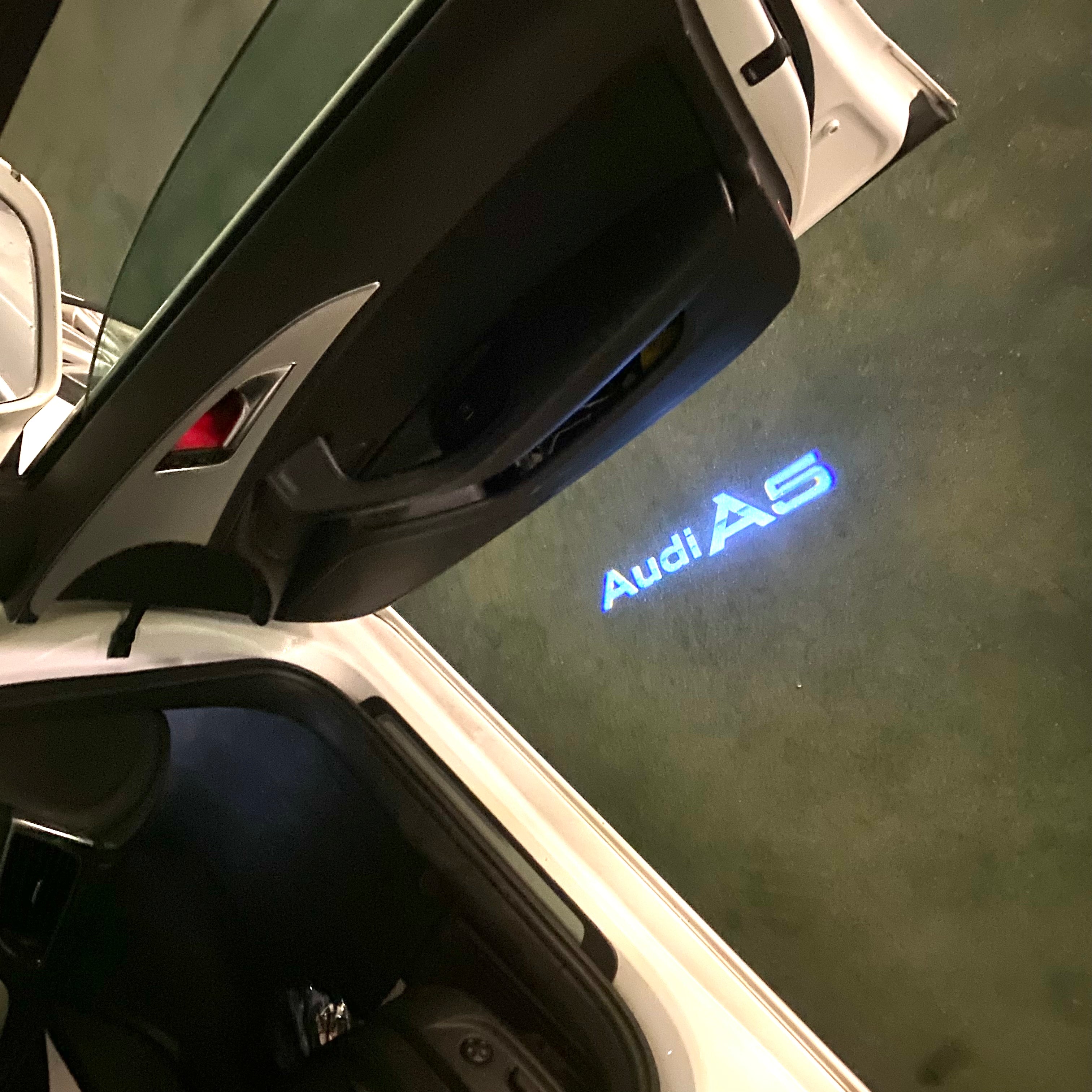 AUDI LOGO PROJECT LIGHTS Nr.120 (quantità 1= 2 Logo Films /2 porta luci）