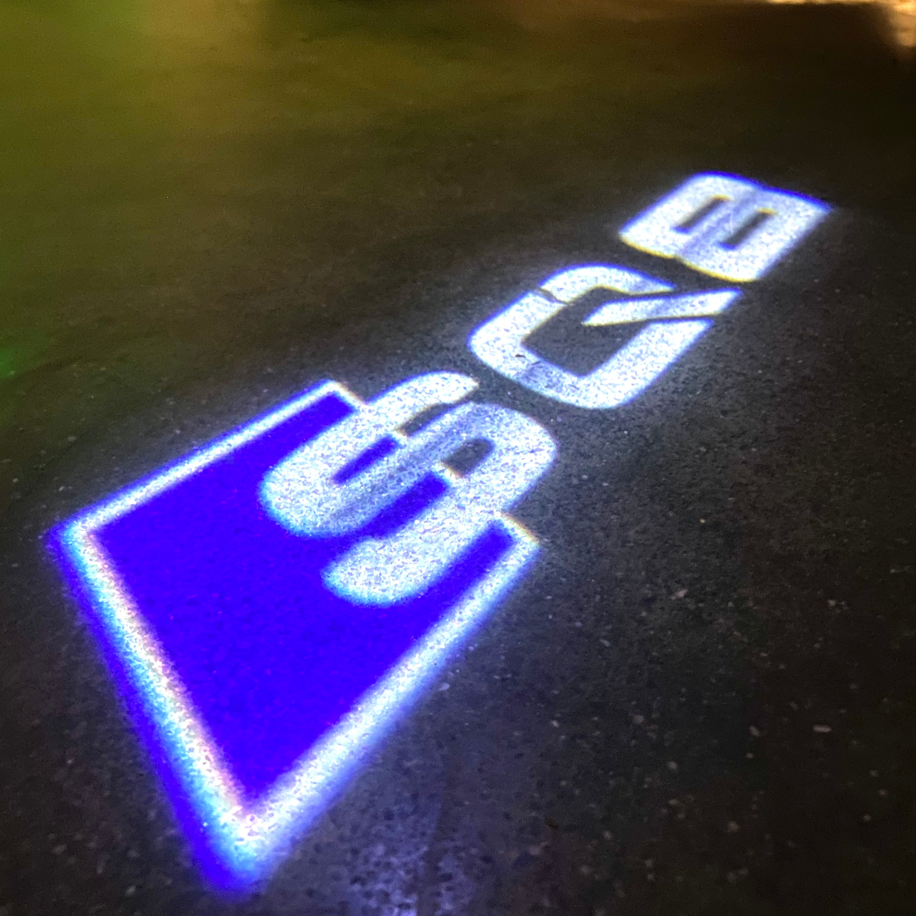 AUDI LOGO PROJECT LIGHTS Nr.120 (quantità 1= 2 Logo Films /2 porta luci）