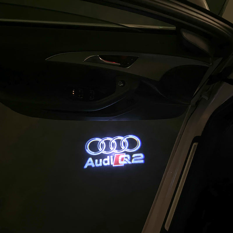 AUDI LOGO PROJECTOT LIGHTS Nr.120 (Menge 1 = 2 Logofolien /2 Türleuchten)