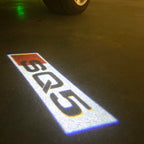 AUDI LOGO PROJECTOT LIGHTS Nr.120 (Menge 1 = 2 Logofolien /2 Türleuchten)