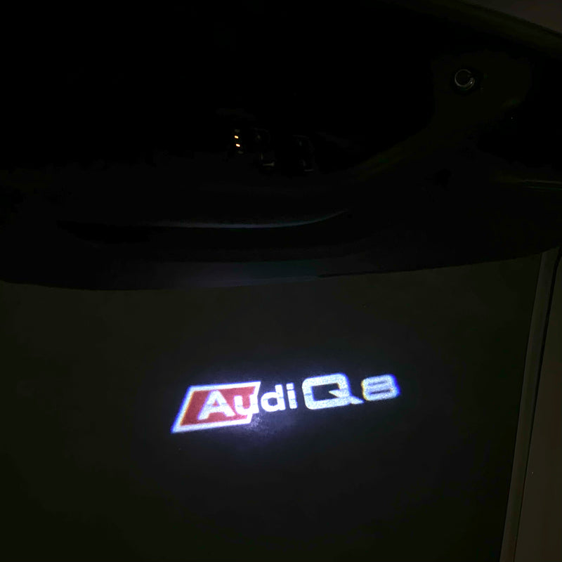 AUDI LOGO PROJECTOT LIGHTS Nr.120 (quantité 1 = 2 Logo Films /2 feux de porte)