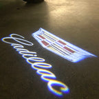 CADILLAC ORIGINAL LOGO PROJECTOT LIGHTS Nr.9888  (quantity 1 = 2 Logo Films /2 door lights）
