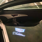 CADILLAC ORIGINAL LOGO PROJECTOT LIGHTS Nr.9888  (quantity 1 = 2 Logo Films /2 door lights）