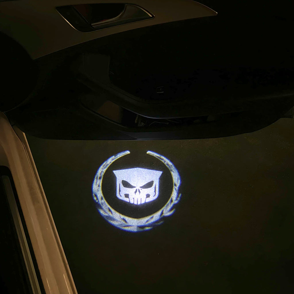 CADILLAC ORIGINAL LOGO PROJECTOT LIGHTS Nr.9770 (quantity 1 = 2 Logo Films /2 door lights）