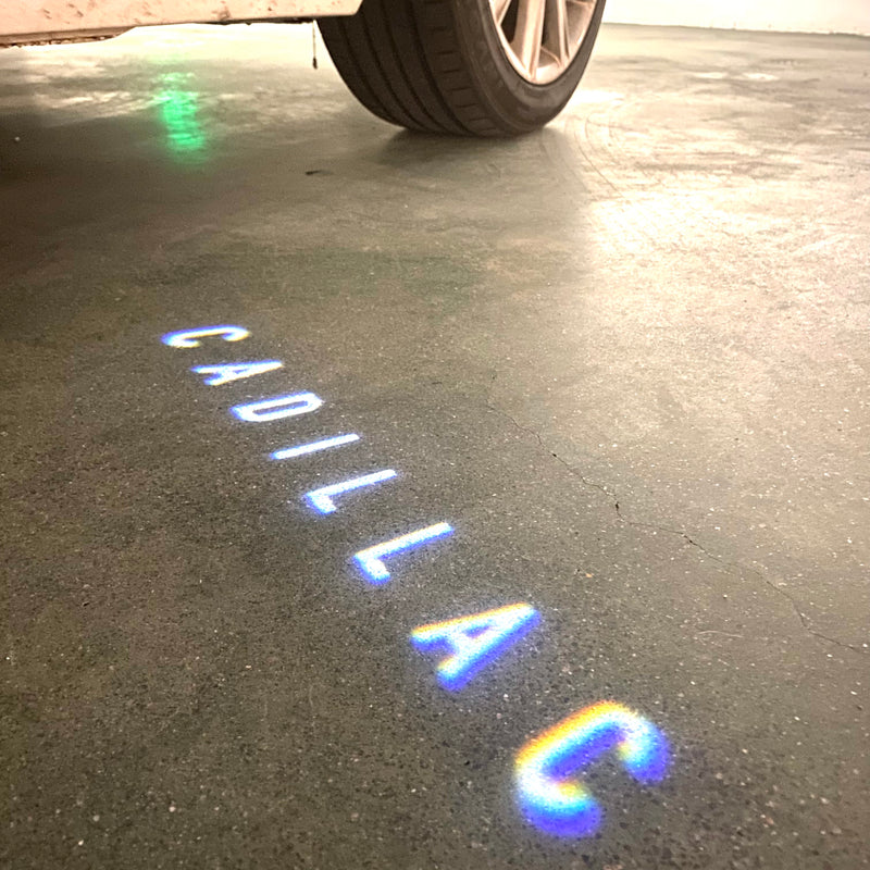 AUDI LOGO PROJECTOT LIGHTS Nr.19 (cantidad 1 = 2 películas con logotipo /2 luces de puerta)