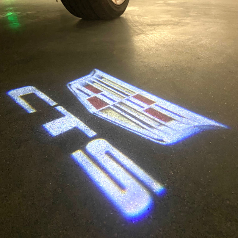 AUDI LOGO PROJECTOT LIGHTS Nr.19 (cantidad 1 = 2 películas con logotipo /2 luces de puerta)