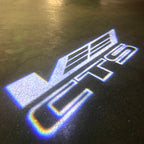 CADILLAC CTS LOGO PROJECTOT LIGHTS Nr.9761 (quantity 1 = 2 Logo Films /2 door lights）