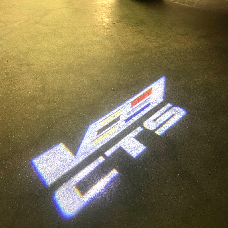 AUDI LOGO PROJECTOT LIGHTS Nr.19 (cantidad 1 = 2 películas con logotipo /2 luces de puerta)