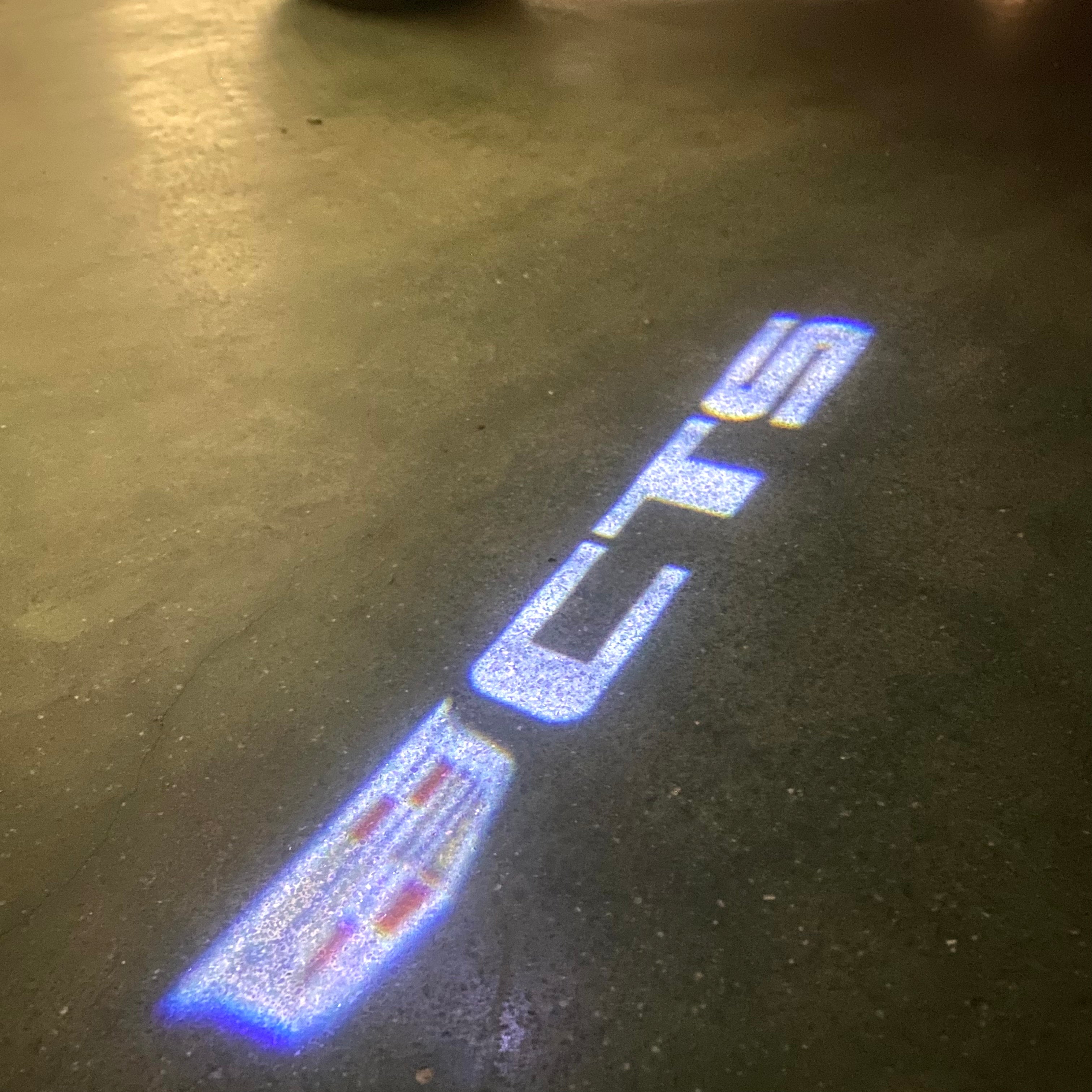 AUDI LOGO PROJECTOT LIGHTS Nr.19 (quantità 1 = 2 Logo Films /2 luci porta)