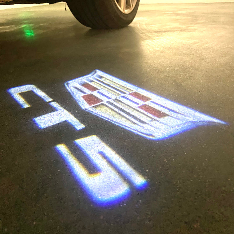 AUDI LOGO PROJECTOT LIGHTS Nr.19 (cantidad 1 = 2 películas con logotipo /2 luces de puerta)