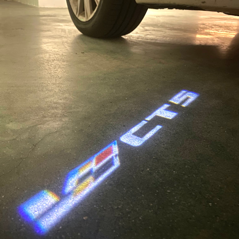 AUDI LOGO PROJECTOT LIGHTS Nr.19 (cantidad 1 = 2 películas con logotipo /2 luces de puerta)