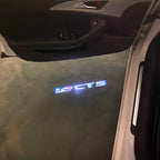 CADILLAC CT5 LOGO PROJECTOT LIGHTS Nr.9806 (quantity 1 = 2 Logo Films /2 door lights）