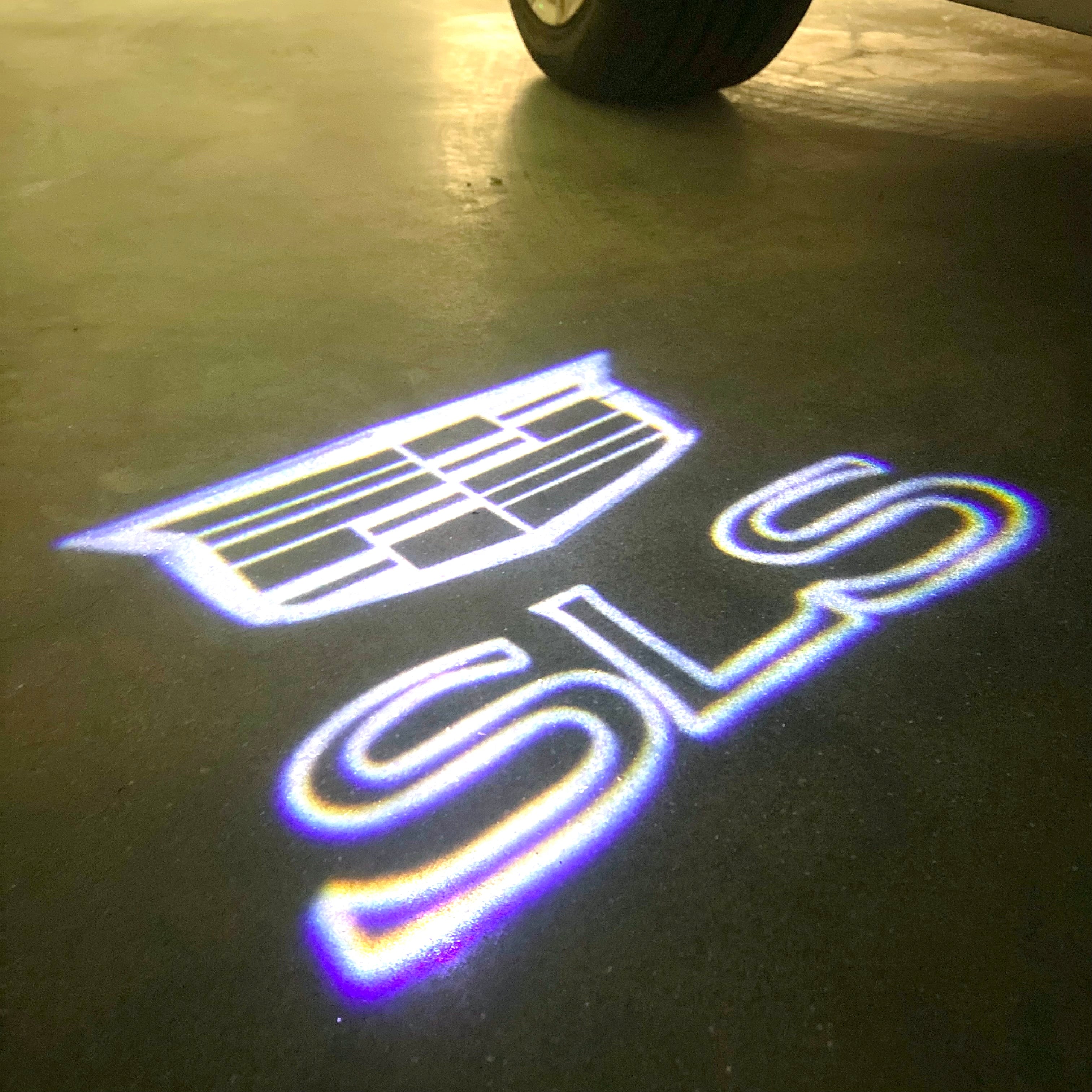 AUDI LOGO PROJECTOT LIGHTS Nr.19 (الكمية 1 = 2 Logo Films /2 أضواء الباب)