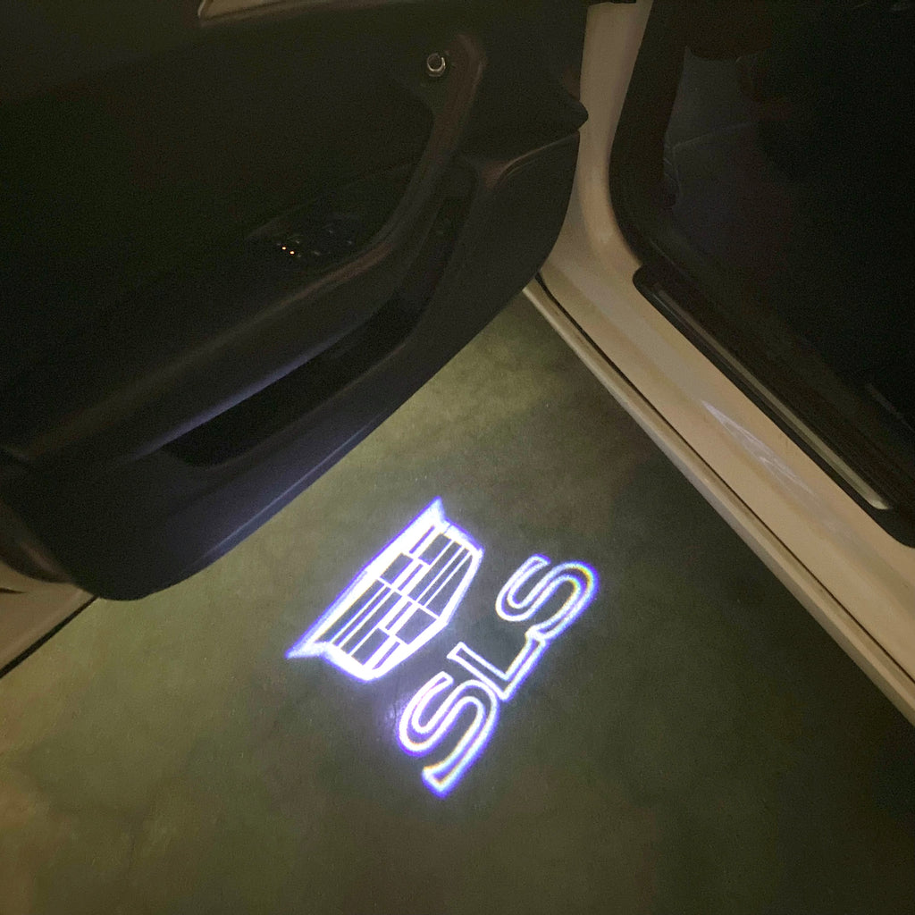AUDI LOGO PROJECTOT LIGHTS Nr.19 (الكمية 1 = 2 Logo Films /2 أضواء الباب)