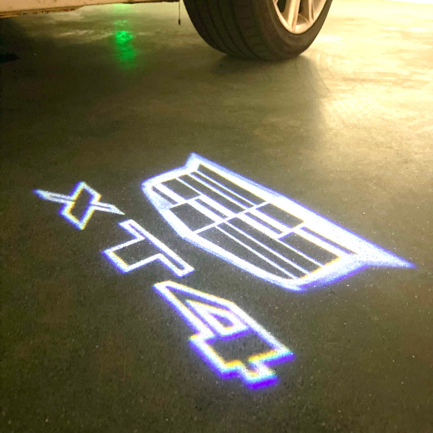 AUDI LOGO PROJECTOT LIGHTS Nr.19 (Menge 1 = 2 Logo Folien /2 Türleuchten)