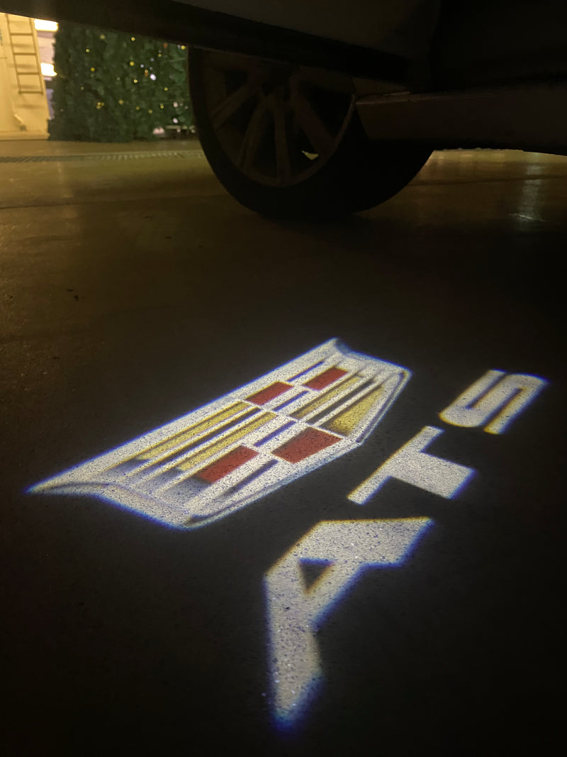 AUDI LOGO PROJECTOT LIGHTS Nr.19 (cantidad 1 = 2 películas con logotipo /2 luces de puerta)