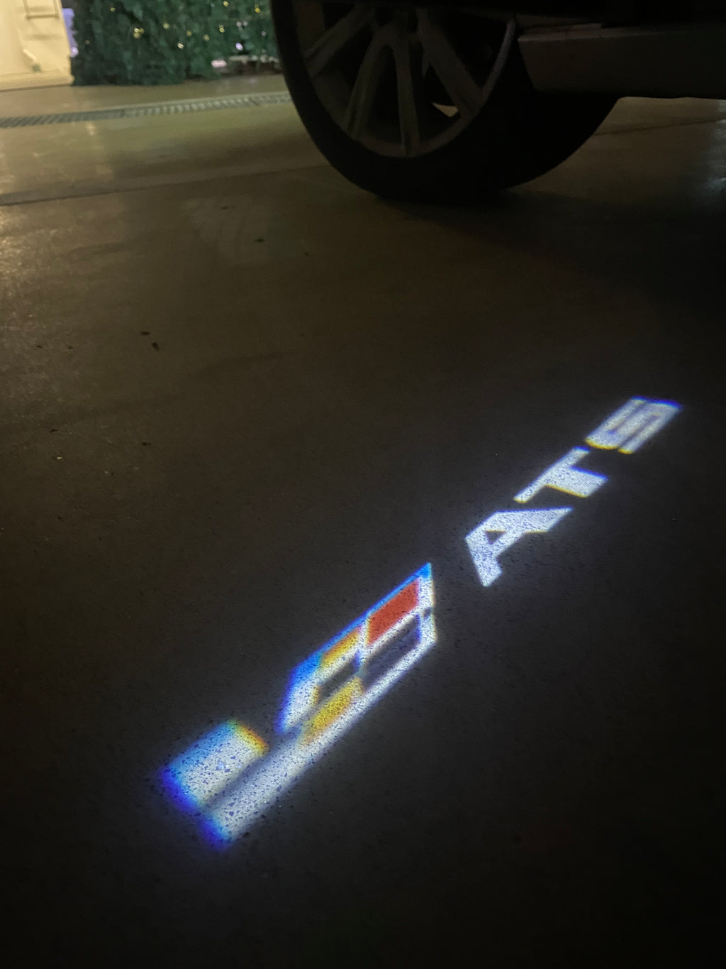 AUDI LOGO PROJECTOT LIGHTS Nr.19 (Menge 1 = 2 Logo Folien /2 Türleuchten)