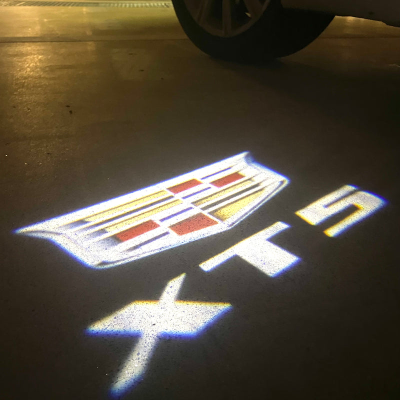 AUDI LOGO PROJECTOT LIGHTS Nr.19 (الكمية 1 = 2 Logo Films /2 أضواء الباب)