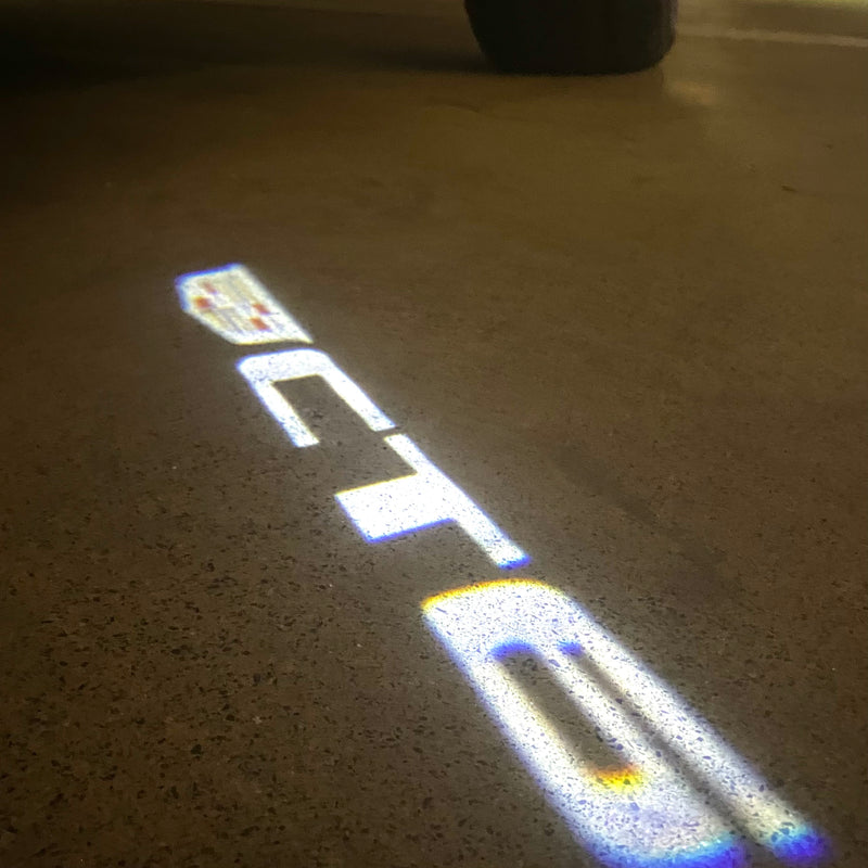 AUDI LOGO PROJECTOT LIGHTS Nr.19 (cantidad 1 = 2 películas con logotipo /2 luces de puerta)