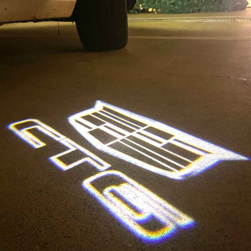 AUDI LOGO PROJECTOT LIGHTS Nr.19 (cantidad 1 = 2 películas con logotipo /2 luces de puerta)