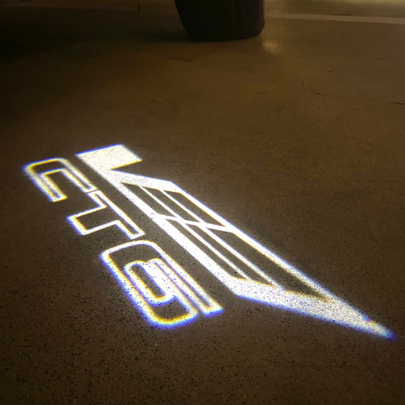 AUDI LOGO PROJECTOT LIGHTS Nr.19 (cantidad 1 = 2 películas con logotipo /2 luces de puerta)