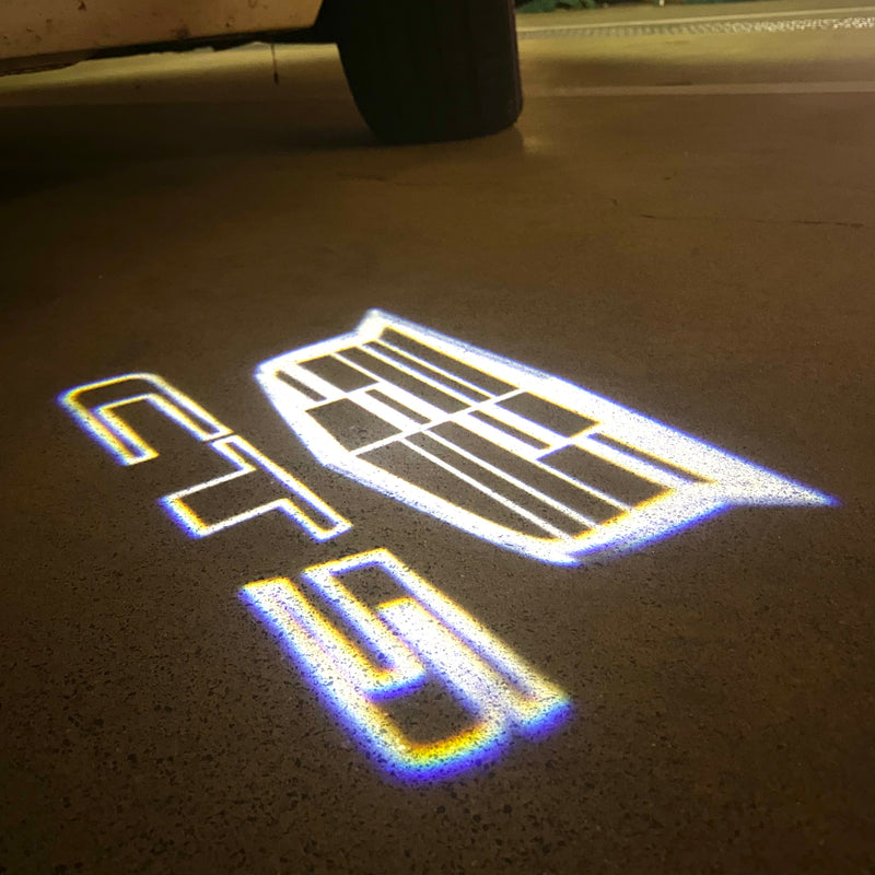 AUDI LOGO PROJECTOT LIGHTS Nr.19 (cantidad 1 = 2 películas con logotipo /2 luces de puerta)