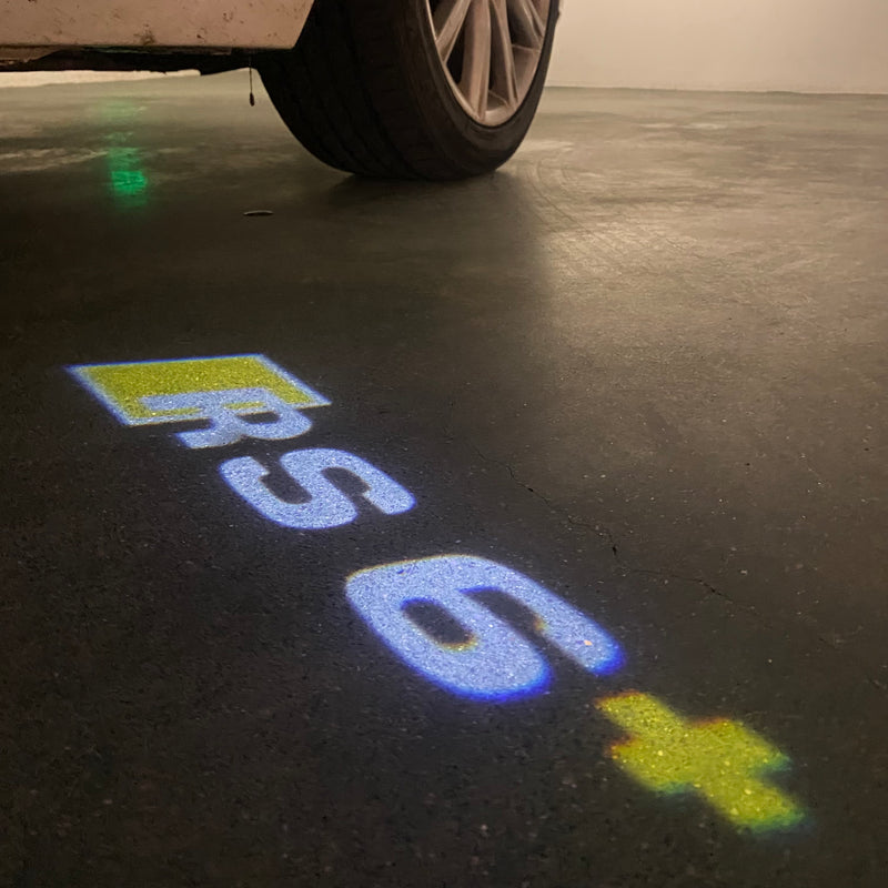 AUDI LOGO PROJECTOT LIGHTS Nr.46 (cantidad 1 = 2 Logo Films /2 luces de puerta)