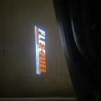 AUDI LOGO PROJECTOT LIGHTS Nr.19 (الكمية 1 = 2 Logo Films /2 أضواء الباب)