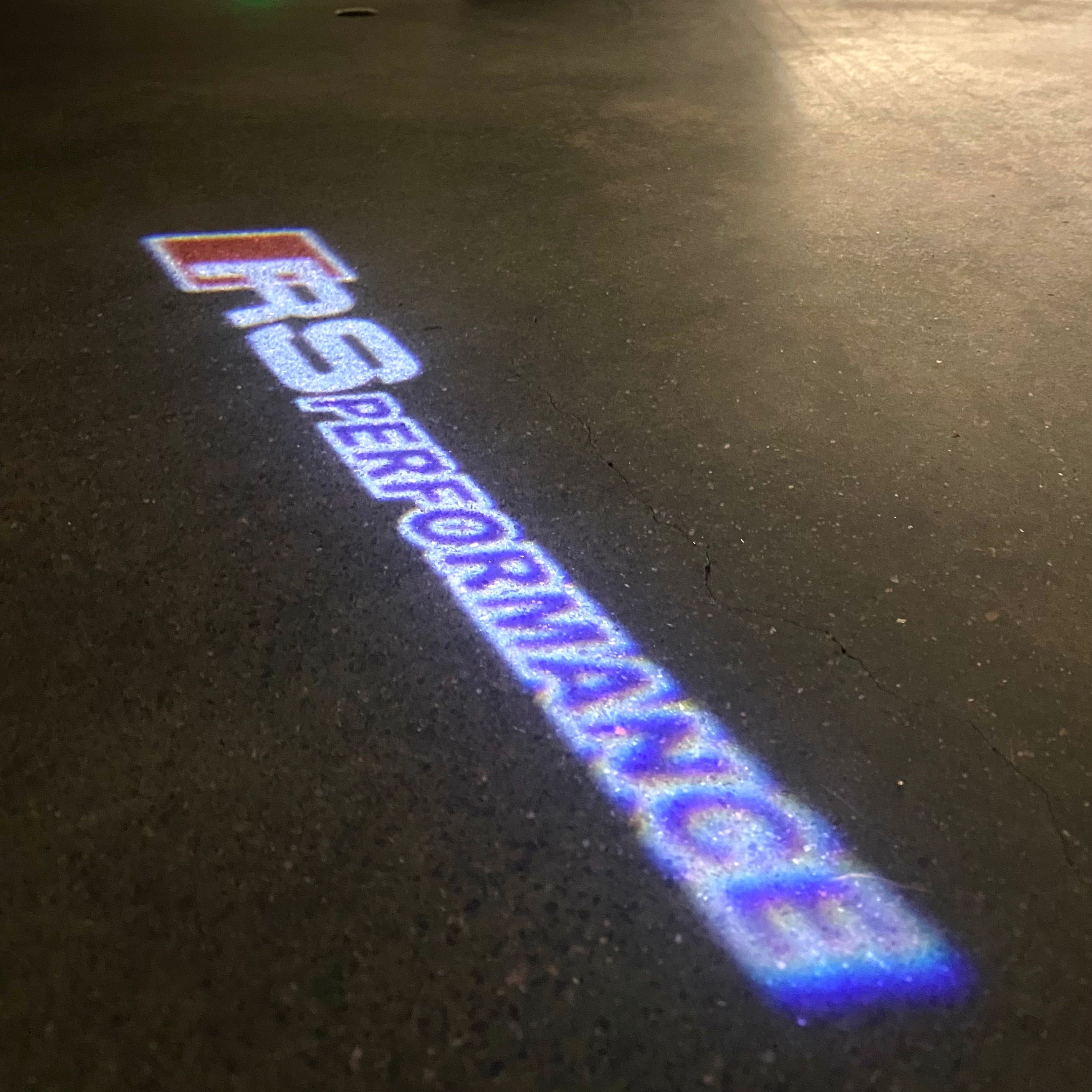 AUDI LOGO PROJECT LIGHTS Nr.120 (quantità 1= 2 Logo Films /2 porta luci）