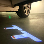 AUDI LOGO PROJECT LIGHTS Nr.120 (quantità 1= 2 Logo Films /2 porta luci）