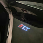 AUDI  TT  LOGO PROJECTOT LIGHTS  (quantity 1 = 2 Logo Films /2 door lights）Nr.12B52