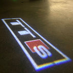 AUDI LOGO PROJECTOT LIGHTS Nr.120 (الكمية 1 = 2 Logo Films /2 أضواء الباب)