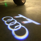 AUDI  TT  LOGO PROJECTOT LIGHTS  (quantity 1 = 2 Logo Films /2 door lights）Nr.12B15