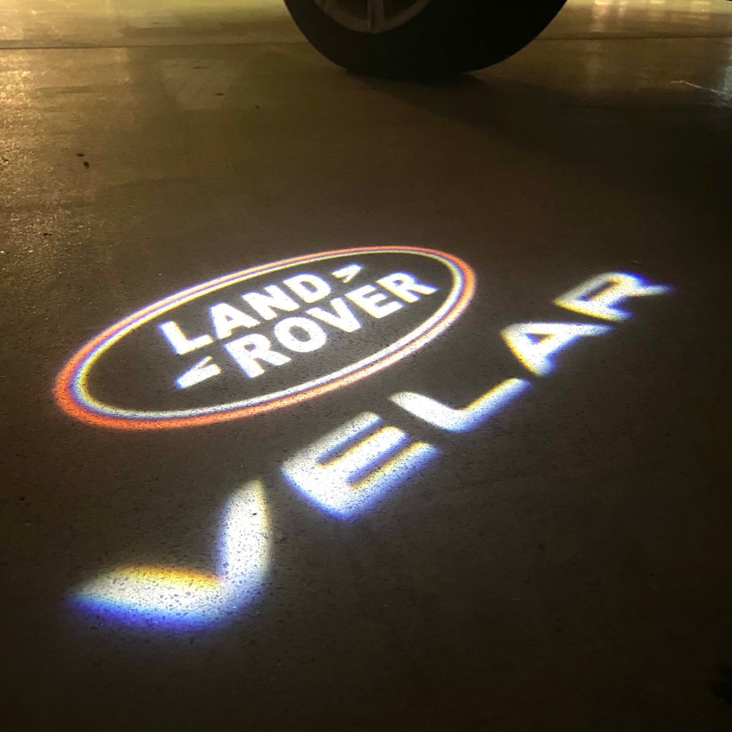 LUCES DE PROYECTOR CON LOGO Land Rover Nr.04 (cantidad 1 = 1 juegos / 2 luces de puerta)