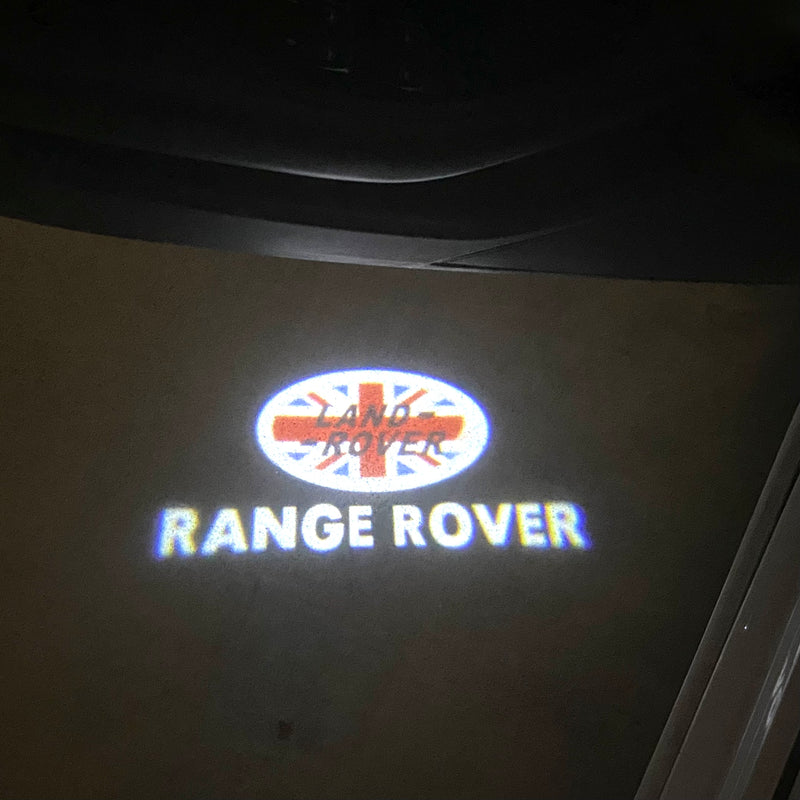 LUCES DE PROYECTOR CON LOGO Land Rover Nr.04 (cantidad 1 = 1 juegos / 2 luces de puerta)