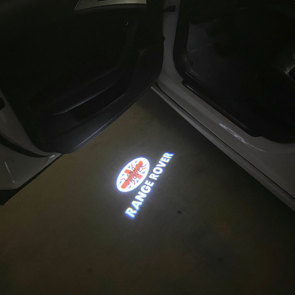 Land Rover LOGO PROJECROTR LIGHTS Nr.04 (الكمية 1 = 1 مجموعة / 2 أضواء باب)