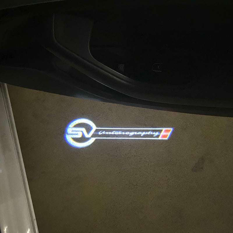 LUCES DE PROYECTOR CON LOGO Land Rover Nr.04 (cantidad 1 = 1 juegos / 2 luces de puerta)