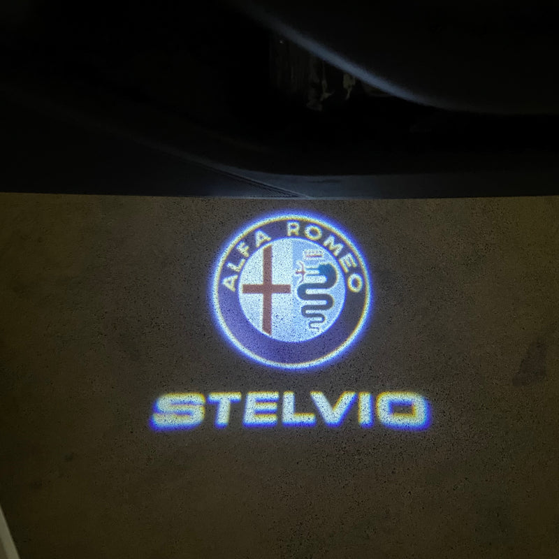 Alfa Romeo Stelvio LOGO PROJECTOR LIGHTS Nr.95 (Menge 1 = 2 Logo Film / 2 Türlichter)