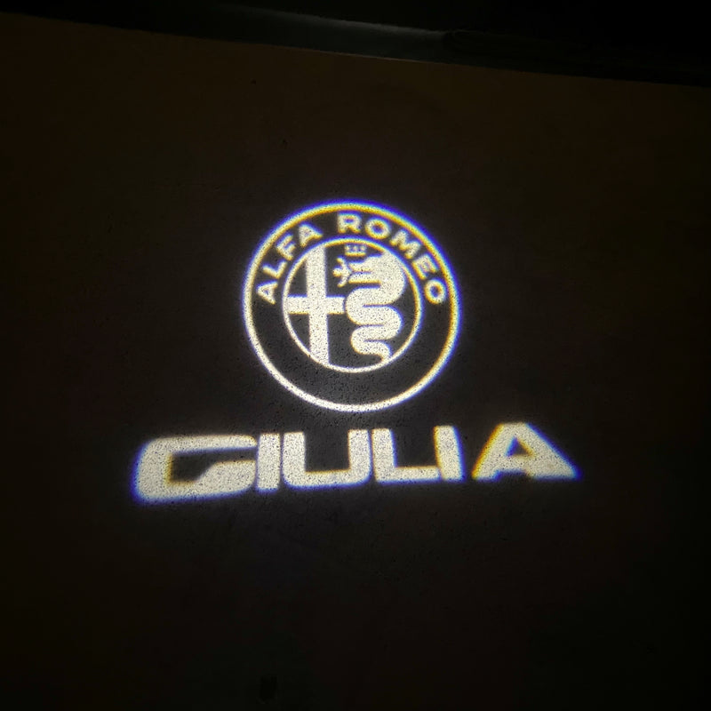 Alfa Romeo GIULIA LOGO PROGETTO LIGHT Nr.48 (quantità 1= 2 Logo Film / 2 porte luci)