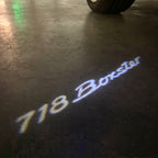 LUCES DE PROYECTO CON LOGOTIPO PORSCHE Boxster S No 17 (cantidad 1 = 2 Película de logotipo / 2 luces de puerta)