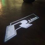 Feux de porte Volkswagen R LINE Logo Nr. 33 (quantité 1 = 2 film de logo / 2 lumières de porte)