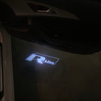 Feux de porte Volkswagen R LINE Logo Nr. 33 (quantité 1 = 2 film de logo / 2 lumières de porte)