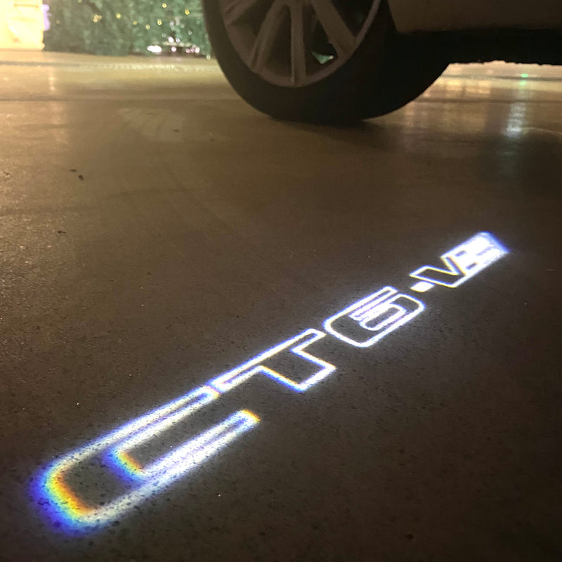 AUDI LOGO PROJECTOT LIGHTS Nr.19 (cantidad 1 = 2 películas con logotipo /2 luces de puerta)