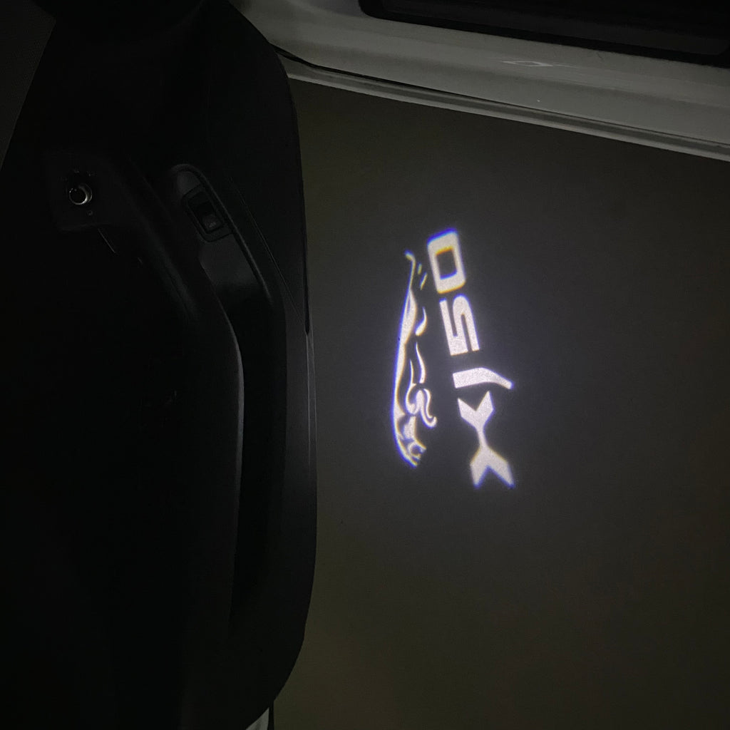 LUCI PROIETTORI LOGO JAGUAR Nr.90 (quantità 1 = 1 set / 2 luci porta)