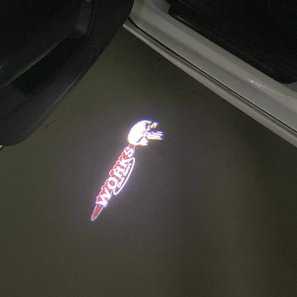 JOHN COOPER LOGO PROJECROTR LIGHTS Nr.111 (quantità 1 = 2 Logo Film / 2 luci porta)