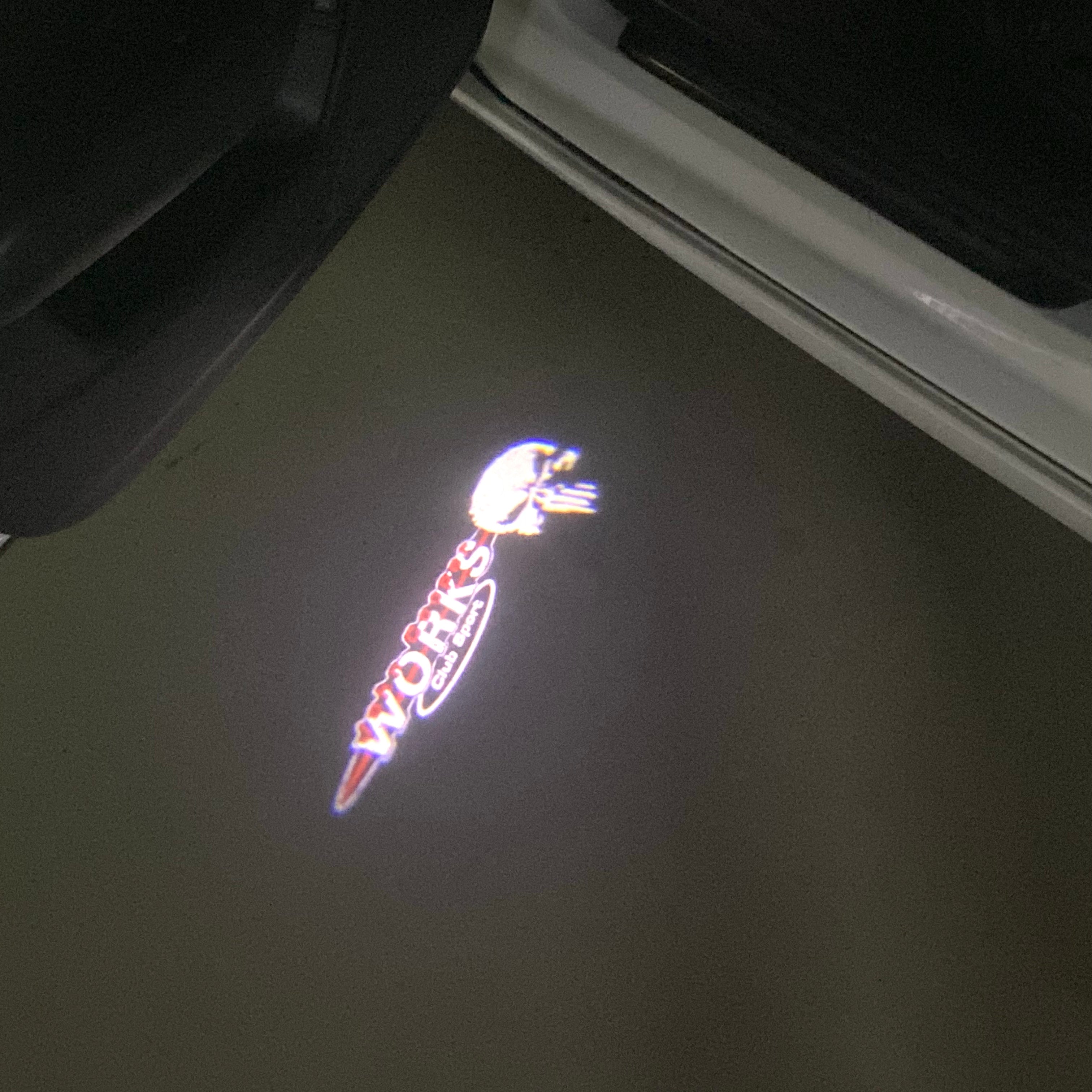 JOHN COOPER LOGO PROJECROTR LIGHTS Nr.111 (quantità 1 = 2 Logo Film / 2 luci porta)