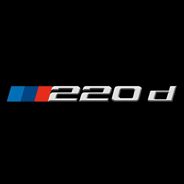 ÉCLAIRAGE DE PROJECTEUR BMW M3 LOGO Nr.24 (quantité 1 = 1 jeux / 2 feux de porte)
