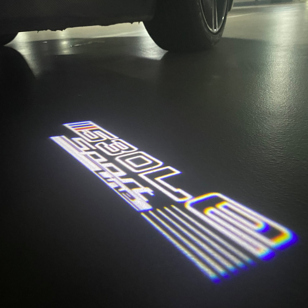 ÉCLAIRAGE DE PROJECTEUR BMW M3 LOGO Nr.24 (quantité 1 = 1 jeux / 2 feux de porte)