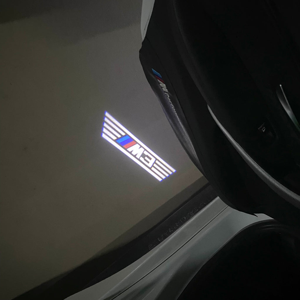 BMW M3 LOGO PROJECTOT LIGHTS Nr.24 (Menge 1 = 1 Sets/2 Türleuchten)