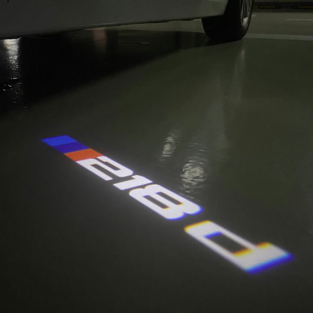 ÉCLAIRAGE DE PROJECTEUR BMW M3 LOGO Nr.24 (quantité 1 = 1 jeux / 2 feux de porte)